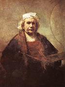 REMBRANDT Harmenszoon van Rijn, Portrat of the artist